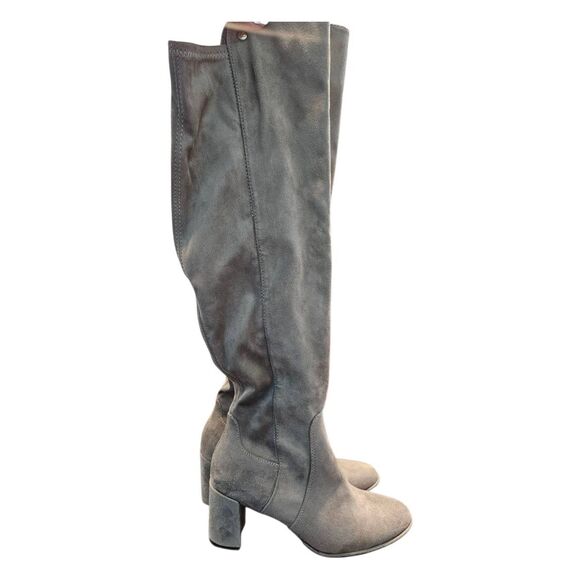Liz Claiborne Shoes - Liz Claiborne Gray Faux Suede Knee High Boots Womens size 7.5 New no Tags